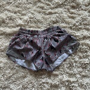 Lululemon Athletica Gray and Red Athletic Shorts